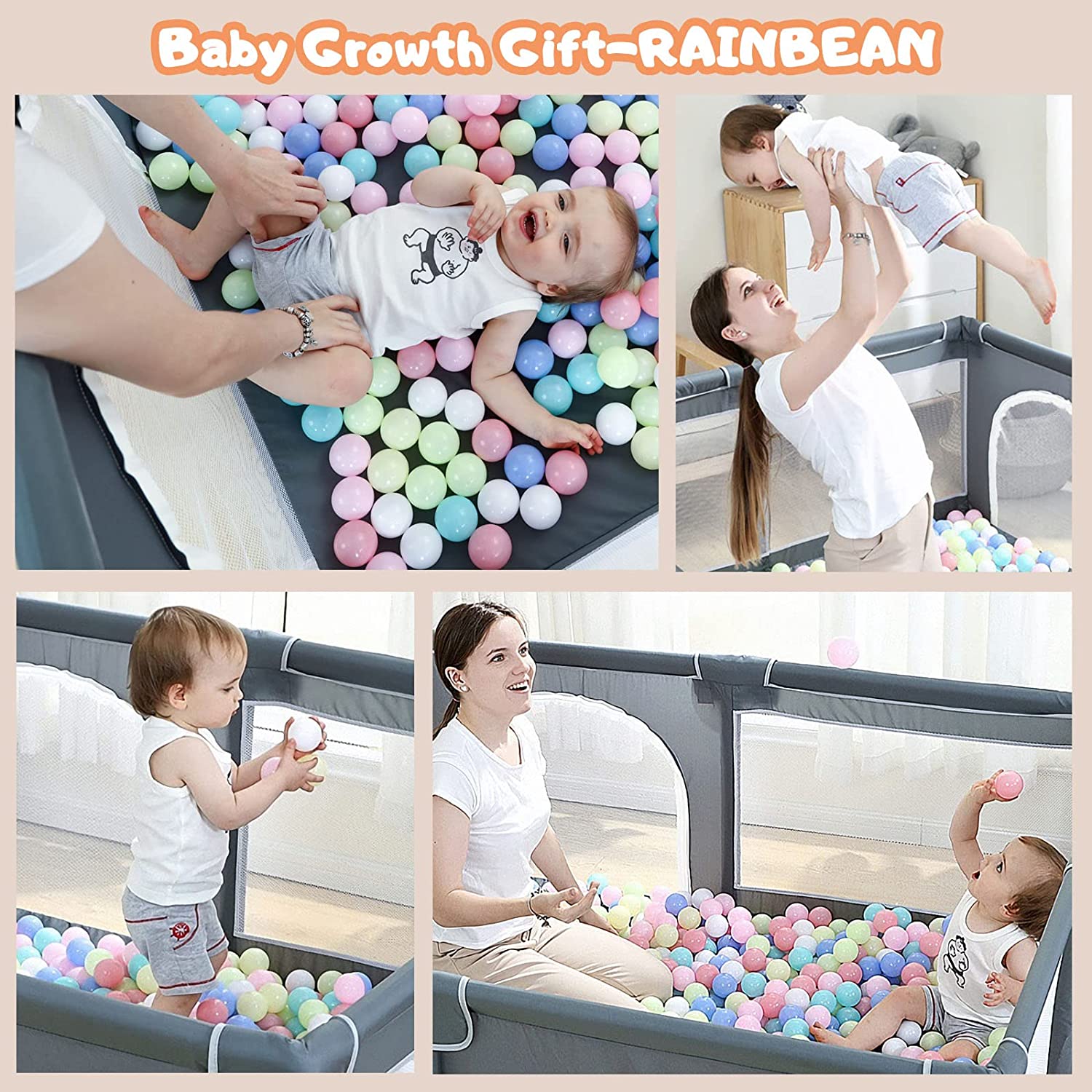 Baby Play Yard With Gate