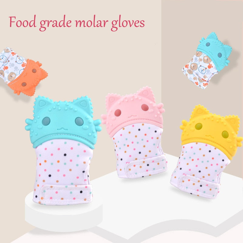 Baby teether gloves