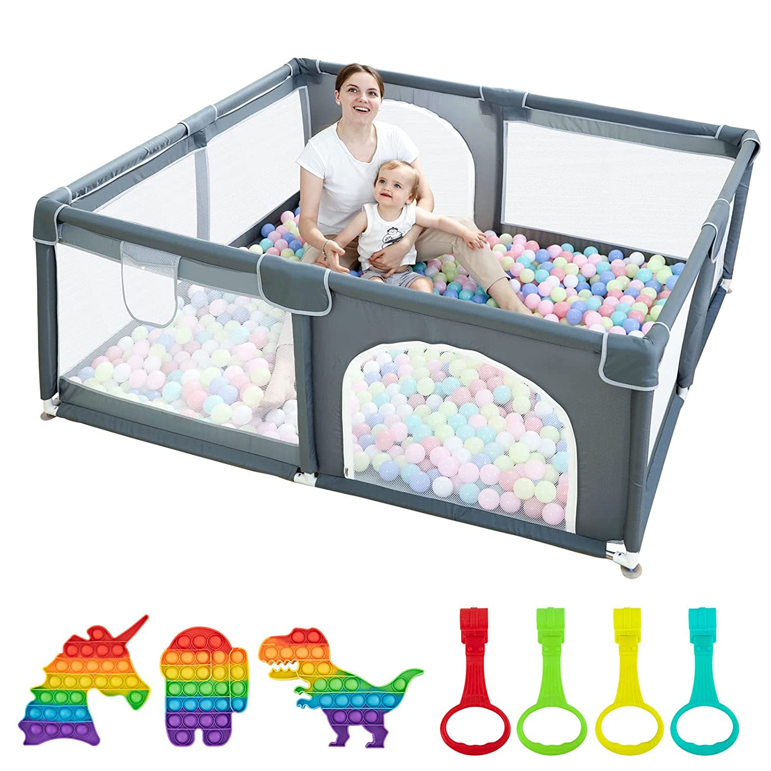 Baby Play Yard With Gate