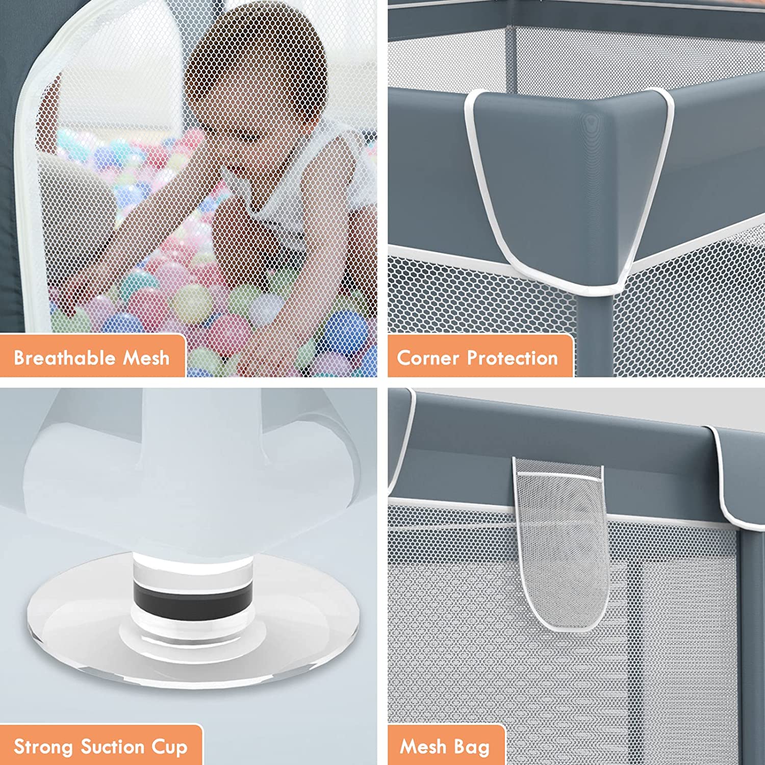 Baby Play Yard With Gate