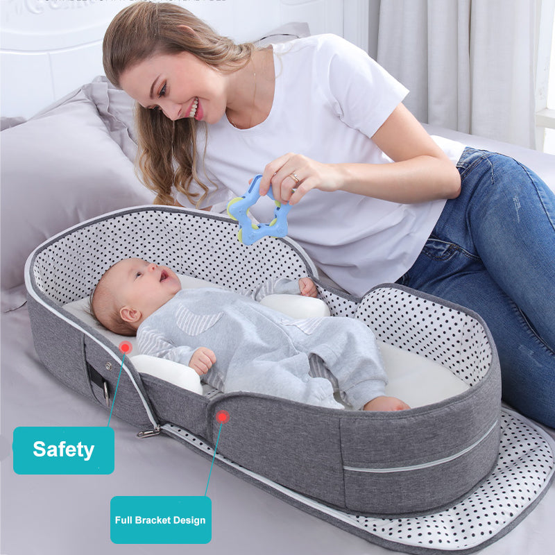 Portable Folding Crib Bed